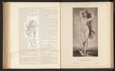 Fotoreproductie van het schilderij Vénus Astarté door Émile Bin