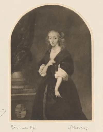 Fotoreproductie van schilderij Portret van Jacoba Bicker