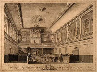 Foundling Hospital, Holborn, London: interior of the chapel