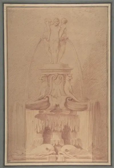 Fountain Surmounted by Three Nymphs