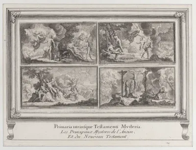 Four Biblical scenes: the main mysteries of the Old and New Testaments (Les principaux mystères de l'ancien et du nouveau testament)