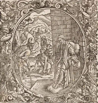 Four Cripples, Illustration for the book Opus chirurgicum (Paracelsus)