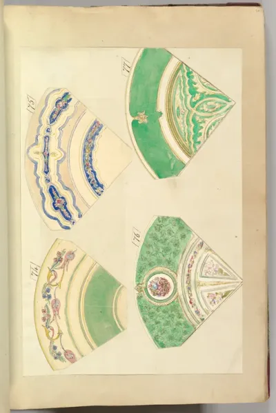 Four Designs for Decorated Plates
