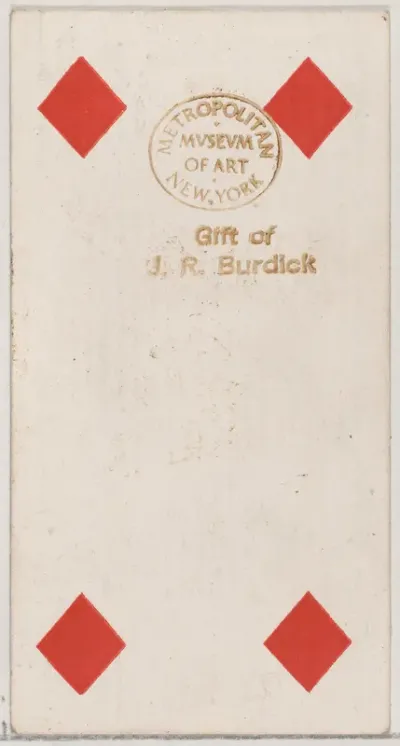 Four Diamonds, from the Playing Cards series (N84) to promote Turkish Cross-Cut Cigarettes for W. Duke, Sons and Co.