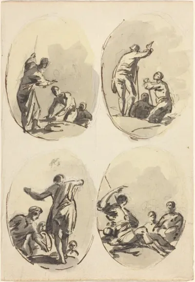 Four Oval Compositions