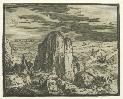 Four Small Landscapes: No. 4, Cliff on the Seashore