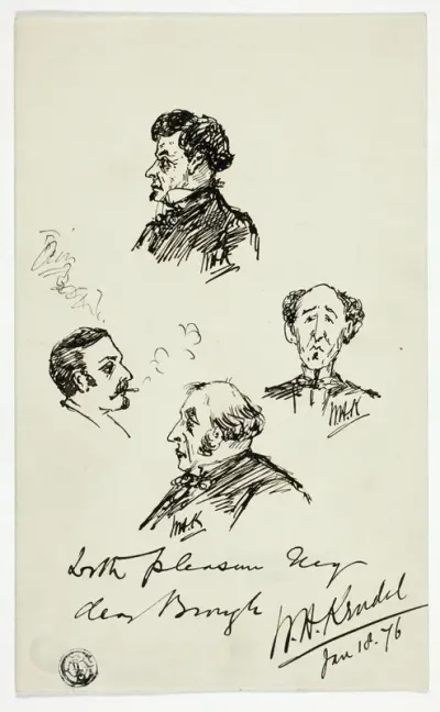 Four Small Portrait Heads