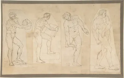 Four Studies of Nude Men