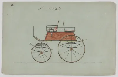 Four Wheel Dog Cart #4023