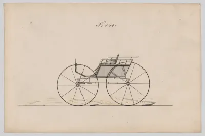 Four Wheel Dog Cart/Game Wagon # 3401