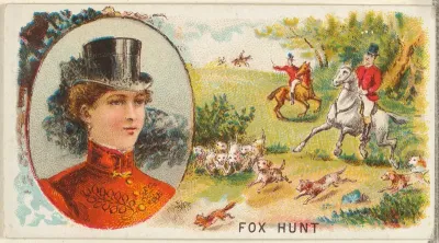 Fox Hunt, from the Games and Sports series (N165) for Old Judge Cigarettes