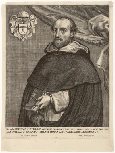 Fr. Marius Ambrosius Capello, ordinis Praedicatorum [...] Abr. Diepenbeke delineavit. Conr. Lauwers sculpsit