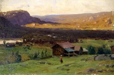 Fra Numedal, ved solnedgang