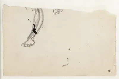 Fragment af tegning af fødder