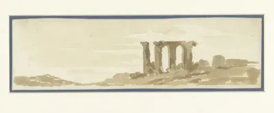 Fragment van een aquaduct in de Campagna romana