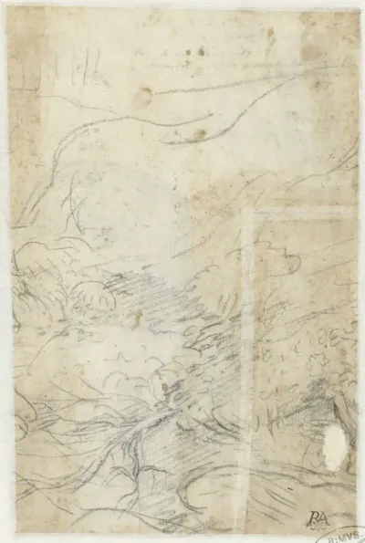 Fragment van een berglandschap