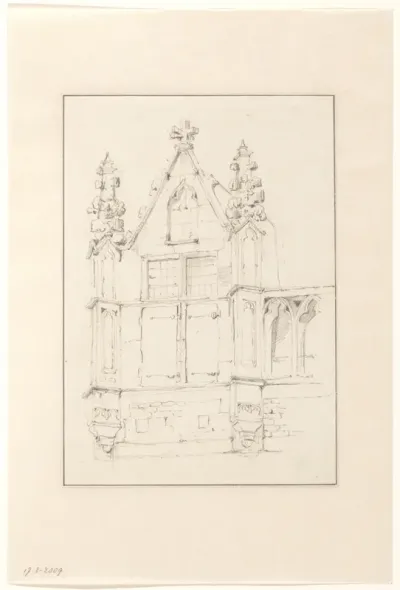 Fragment van een gotische gevel