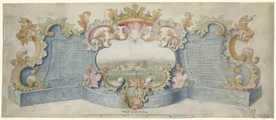 Fragment van een grote kaart van een West-Indische plantage
