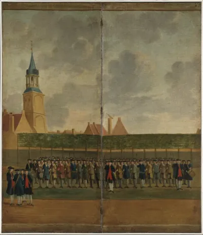 Fragment van kamerscherm.