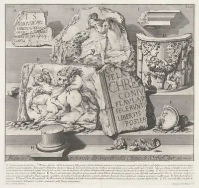 Fragmenten uit de graftombe tegenover de Sint-Sebastiaan buiten de Muren te Rome
