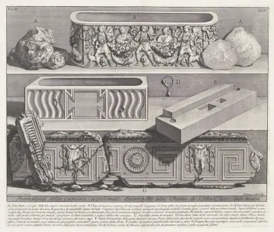 Fragmenten uit de graftombe tegenover de Sint-Sebastiaan buiten de Muren te Rome