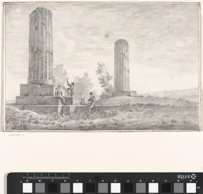 Fragmenten van twee zuilen van de Zeus Olympus tempel