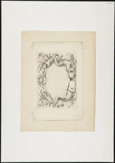 Frame with mask and two dolphins