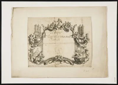 Frame with musicians