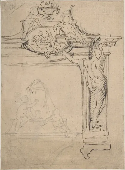 Framing Element with Figures (?)