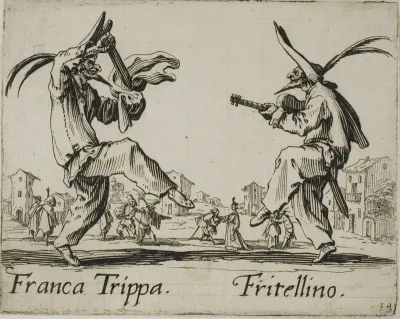 Franca Trippa - Fritellino, plate 23 from Balli di Sfessania