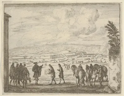 Francesco I d'Este Builds the Fortresses of Modena for the Security of his People, from "L'Idea di un Principe ed Eroe Cristiano in Francesco I d'Este, di Modena e Reggio Duca VIII [...]"