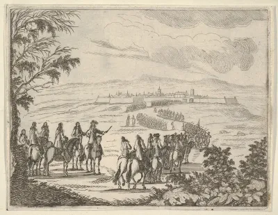 Francesco I d'Este Goes to Pinarola for the Security of his States, from "L'Idea di un Principe ed Eroe Cristiano in Francesco I d'Este, di Modena e Reggio Duca VIII [...]"