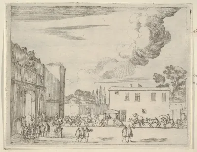 Francesco I d'Este Intervenes for an Agreement between Pope Urban VIII and the Duke of Parma, from "L'Idea di un Principe ed Eroe Cristiano in Francesco I d'Este, di Modena e Reggio Duca VIII [...]"