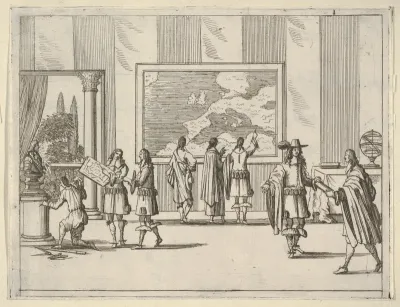 Francesco I d'Este Invites Foreign Scholars to Court, from "L'Idea di un Principe ed Eroe Cristiano in Francesco I d'Este, di Modena e Reggio Duca VIII [...]"