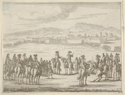 Francesco I d'Este Liberates the City of Turin and Leaves it in the Hands of the Duke of Savoy, from "L'Idea di un Principe ed Eroe Cristiano in Francesco I d'Este, di Modena e Reggio Duca VIII [...]"