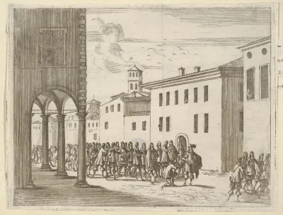 Francesco I d'Este Receiving the Affection of the People, from "L'Idea di un Principe ed Eroe Cristiano in Francesco I d'Este, di Modena e Reggio Duca VIII [...]"