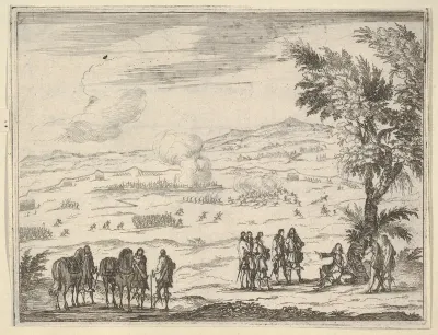 Francesco I d'Este, Suffering the Pain of his Injuries, Continues to Take Charge for the Successful Completion of the Military Campaign, from "L'Idea di un Principe ed Eroe Cristiano in Francesco I d'Este, di Modena e Reggio Duca VIII [...]"