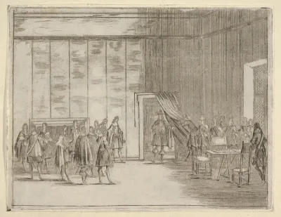 Francesco I d'Este, with his Gentle Manner, is Loved by All of the Noblemen in his Court, from "L'Idea di un Principe ed Eroe Cristiano in Francesco I d'Este, di Modena e Reggio Duca VIII [...]"
