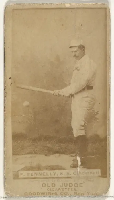 Francis John "Frank" Fennelly, Shortstop, Cincinnati, from the Old Judge series (N172) for Old Judge Cigarettes