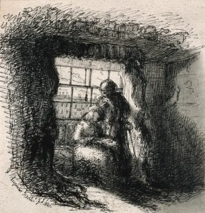 Francis Seymour Haden: his garret in Grafton Street