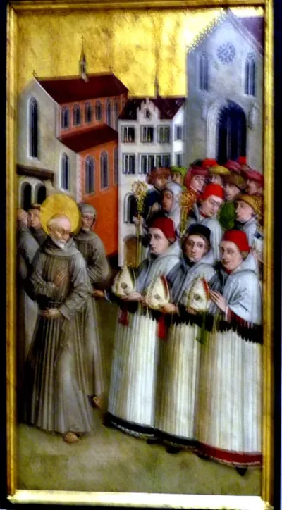 Franciscan altar: Saint Bernard of Siena rejects the episcopal dignity