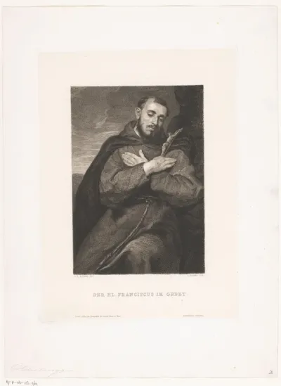 Franciscus van Assisi in gebed