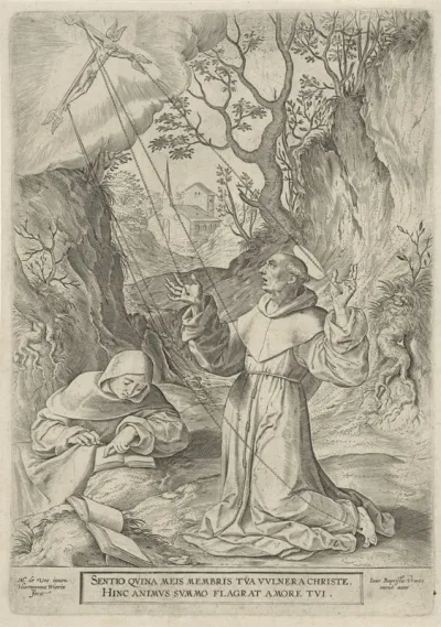 Franciscus van Assisi ontvangt de stigmata van Christus