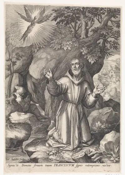 Franciscus van Assisi ontvangt de stigmata