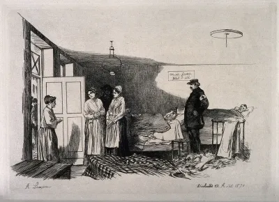 Franco-Prussian War: hospital ward, Dieulouard