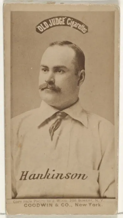 Frank Edward Hankinson, from the Old Judge series (N172) for Old Judge Cigarettes