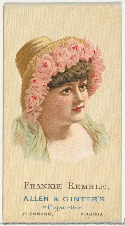 Frankie Kemble, from World's Beauties, Series 2 (N27) for Allen & Ginter Cigarettes