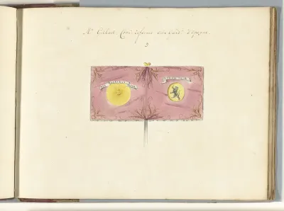 Frans standaard veroverd in de slag bij Malplaquet, 1709