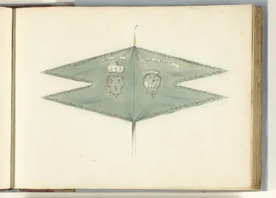 Frans standaard, veroverd in de slag bij Oudenaarde, 1708