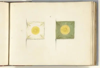 Frans standaarden veroverd bij de slag bij Ramillies, 1706